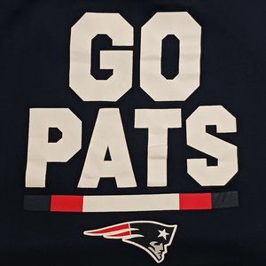 T Shirt Go Pats NFL New England Patriots Nike Athletic Cut Size L Large